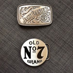 2 Jack Daniels Belt Buckles